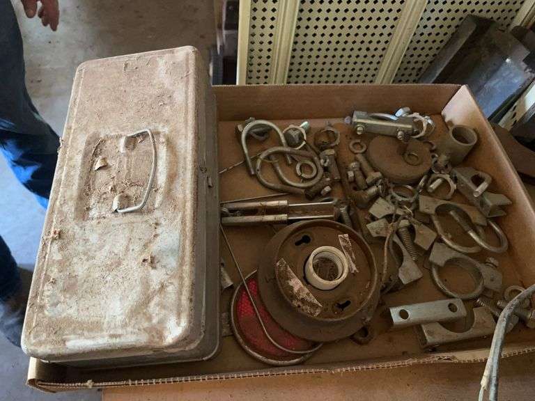 Box of Assorted Hardware and Metal Parts image