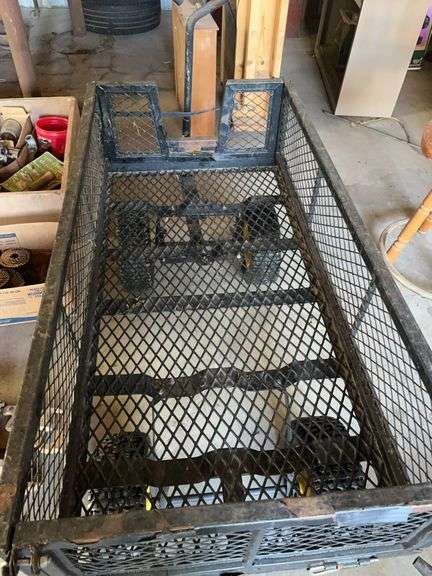 Utility Wagon with Mesh Sides and Pull Handle image