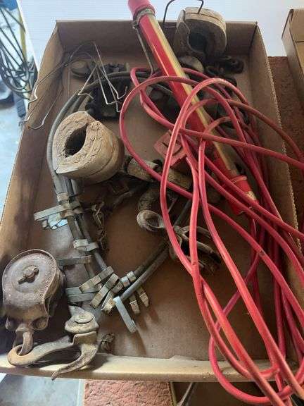 Box of Mixed Tools and Hardware image