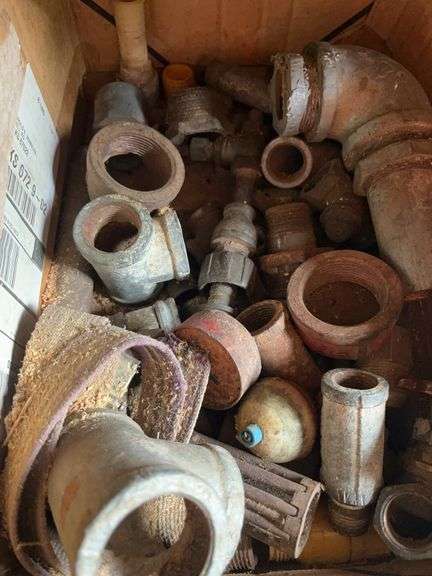 Box of Mixed Plumbing Fittings and Valves image