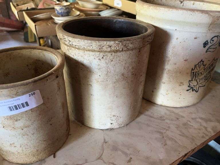 Set of Western Stoneware Crocks image