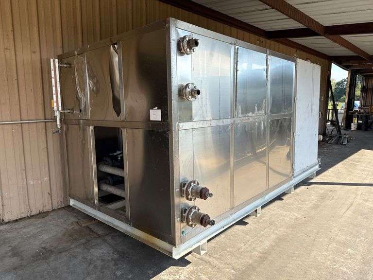 High Capacity chiller. Industrial Refrigeration Unit with Stainless Steel Casing and Control Panel image
