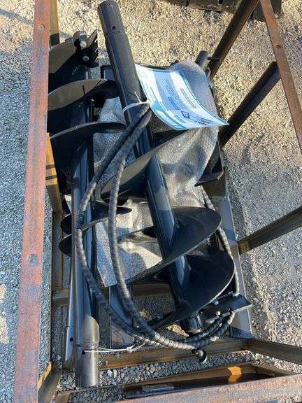 Mower King SSECAG-Y Skid Steer Auger - w/ 3 Bits (6", 12", 14") image