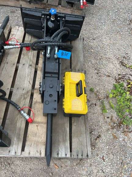 Future FT-P45 Mini Skid Steer Breaker - 56" Length, 500-1000BMP, 1.8" Drill Rod image