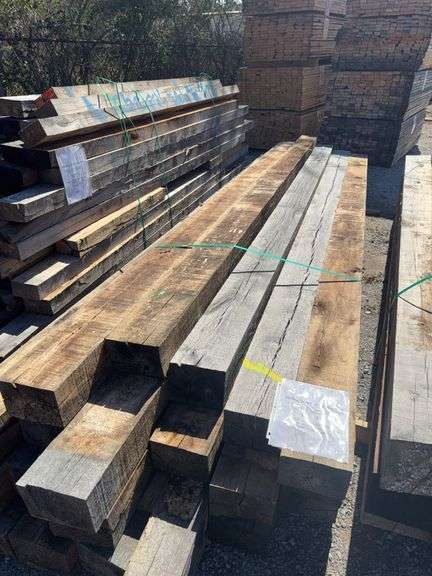 (20) Cherry & Maple Beams! 6” Thick x 8” Wide x 14ft to 15ft Long image