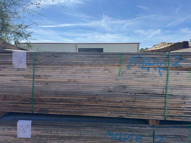 (224) Maple 1 1/4” Thick x 6” - 8” Wide x 12ft - 12ft 6” Length- Beautiful Wood image