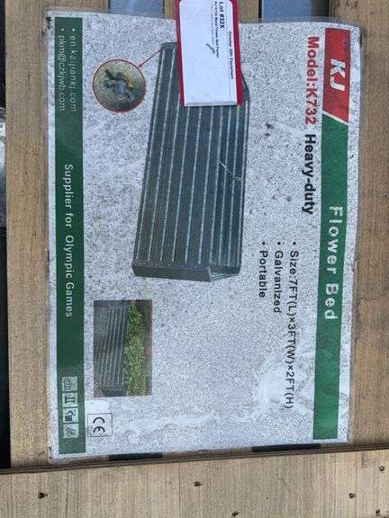 KJ K732 Metal Flower Bed Planter - 1.7'x6.6', Heavy Duty Steel image