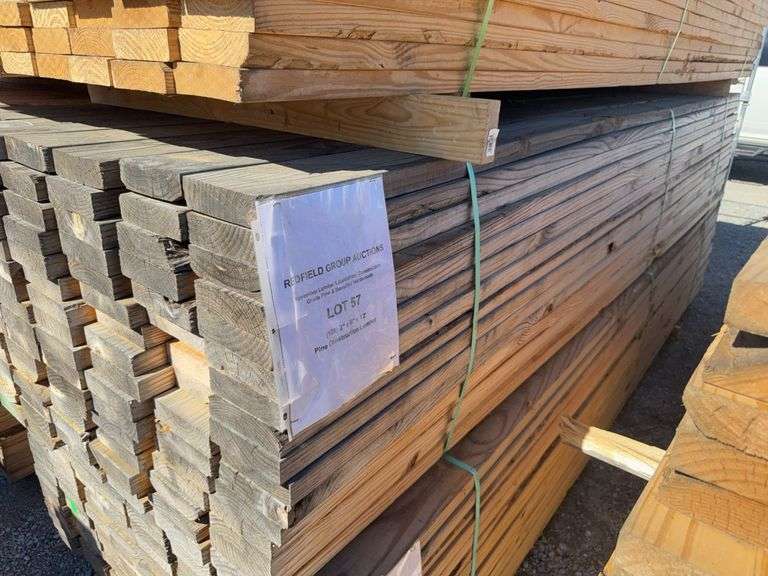 (128) 2” x 6” x 12’ Pine Construction Lumber image