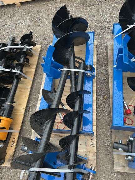 Future Skid Steer Auger Set - 8" Drive w/ 12" & 16" Extension Rods image