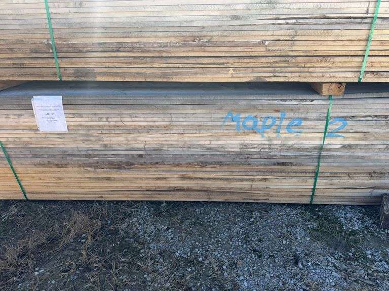 (Approx 200) Maple 1 1/4” Thick x 6” - 12” Wide x 12ft - 12ft 6” Length- Beautiful Wood image