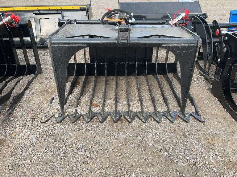 Future FT-HWG44C Mini Skid Steer Rock Grapple Bucket - 44" Width, 47" Opening, 15KN image