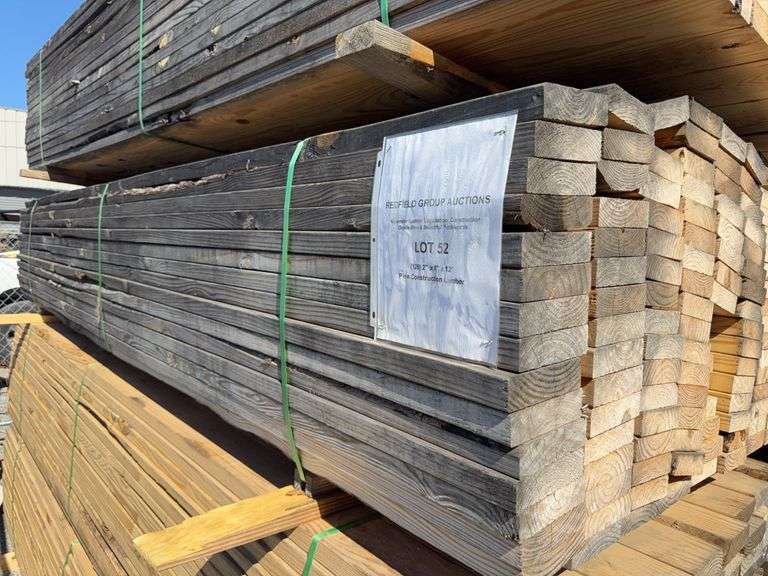 (128) 2” x 6” x 12’ Pine Construction Lumber image