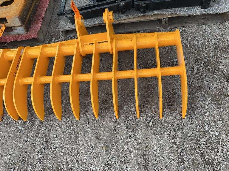 Future CAT 305 Dense-Teeth Rake - 44" Heavy Duty (Fits 3-5 Ton Excavators) image