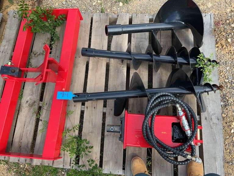 Future Skid Steer Auger Set - 8" Drive w/ 12" & 16" Extension Rods image