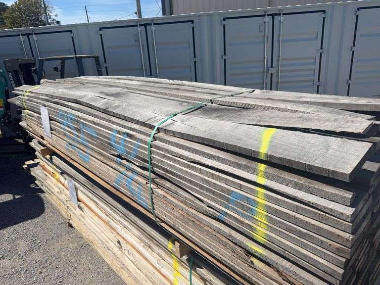 (Approx 105) Pine Lumber! 4 1/2in to 6 1/2in Wide  x 1 1/4Thick x 11ft to 16ft 6in Long image