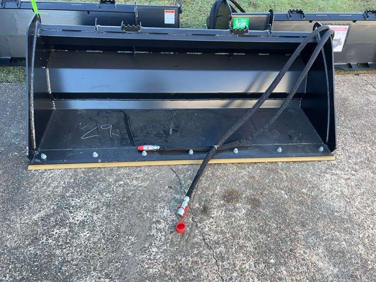 Raytree RMRB72 Power Rake Bucket - 72" Width, Bi-Directional, 12-35 GPM image