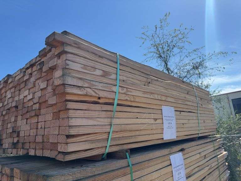 (208) 2” x 4” x 8ft Pine Construction Lumber image