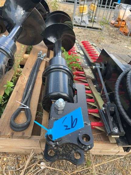 Future Excavator Auger w/ 12" Bit - Fits 1-2 Ton, 2" Pin Diameter image