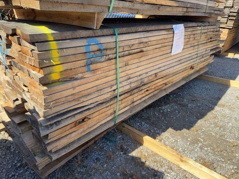 (Approx 90) Pine Lumber! 5 1/2in - 13in Wide  x 1 1/4in Thick x 9ft to 11ft Long image