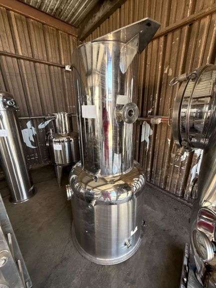 Stainless Steel Industrial Vessel With Fittings image