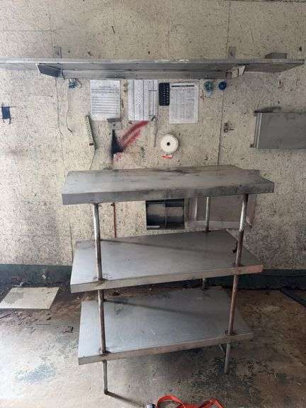 Stainless Shelfing Unit & Misc Stainless Shelves image