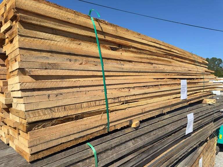 (Approx 105) Pine Lumber! 5 1/2in to 8in Wide  x 1 1/2in -2 1/4in Thick x 9ft to 12ft 6in Long image