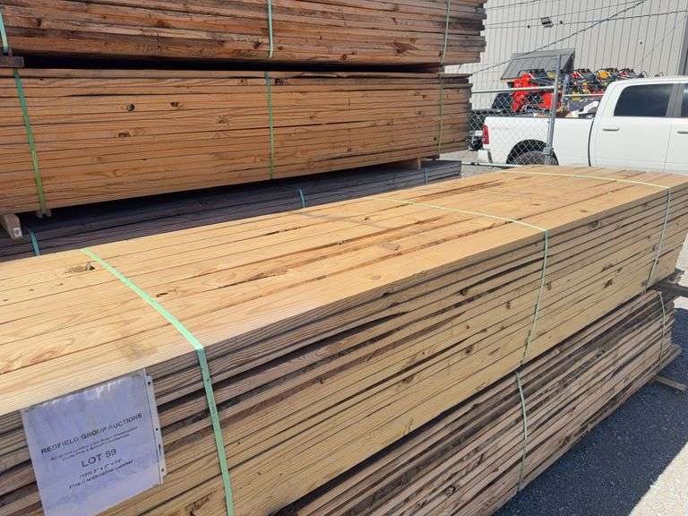 (128) 2” x 6” x 12’ Pine Construction Lumber image