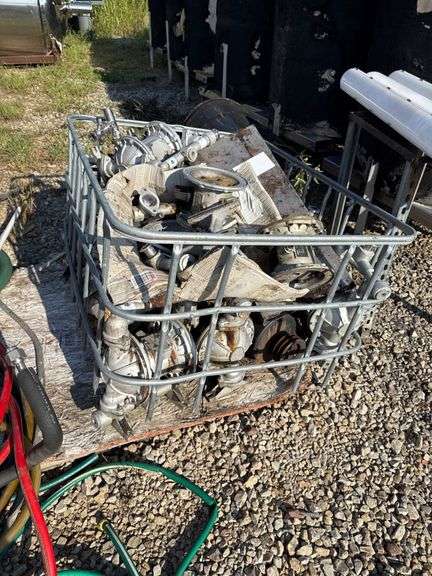 Scrap Pumps with Aluminum and Stainless Steel Fittings in Metal Cage image