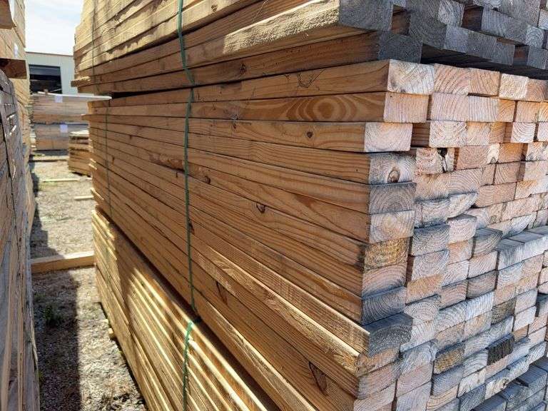 (208) 2” x 4” x 8ft Pine Construction Lumber image