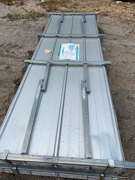 KJ K0311 Galvalume Corrugated Steel Panels - 10' Long (Qty 100), 25GA, Silver image