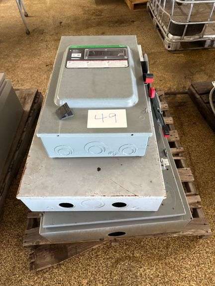 Three Square D Electrical Panels image