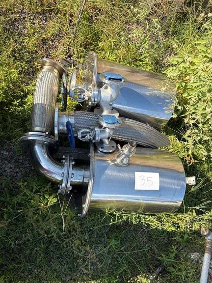 Stainless Steel Industrial Hoses with Valves and Fittings image