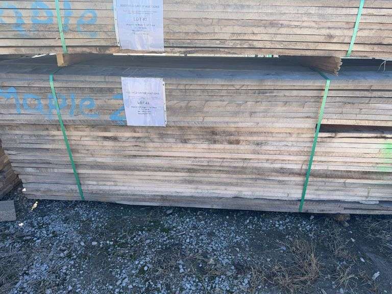 (Approx 150) Maple 1 1/4” Thick x 7” - 12” Wide x 9ft - 10ft Length- Beautiful Wood image