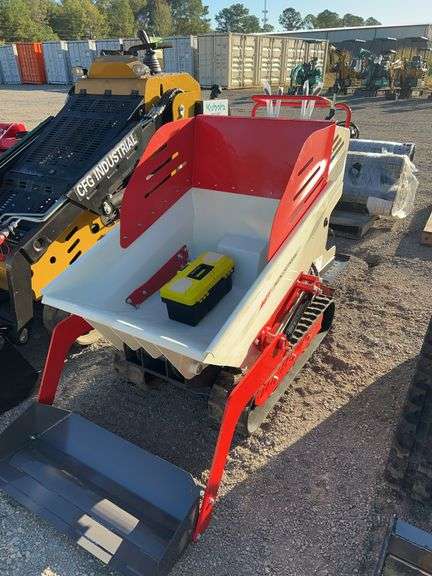AGT QHT500FL Stand-On Self-Loading Crawler Dumper - Hydrostatic, RATO, 7" Tracks