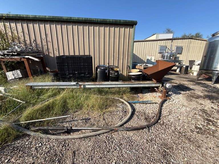 Auger Conveyor with Motor and Hopper image