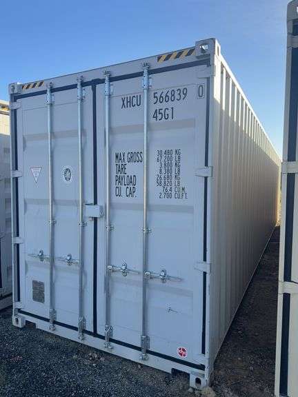 KJ 40' High Cube Shipping Container - HIGH Cube Side Pockets - 2 Door - XHCU566839