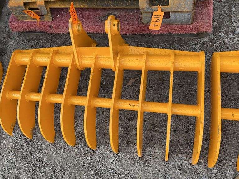 Future CAT 305 Dense-Teeth Rake - 44" Heavy Duty (Fits 3-5 Ton Excavators) image