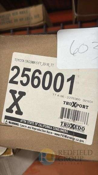 TruXedo TruXport Soft Roll-Up Truck Bed Cover for Toyota Tacoma, 5 ft, Serial #256001 image