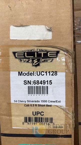 Elite UC1128 Tonneau Cover for 14 Chevy Silverado 1500 Crew/Ext Cab 6.5 ft Bed image