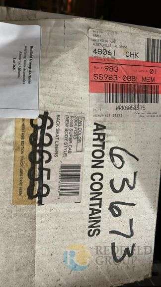 2004 Ford F-150 Super Cab Back Seat Liners, Tan, Serial #715983983265-11 image