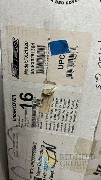 UnderCover FX1020 Flex Hard Folding Truck Bed Cover, Serial FX10261364 image