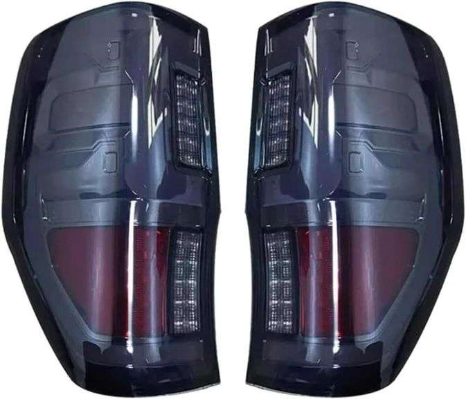 1Pair Car LED Rear Tail Light Assembly Brake Signal Compatible With FORD RANGER RAPTOR T6/T7/PX/MK1/MK2/WILDTRAK 2012-2019(Smoke 1 Pair) image