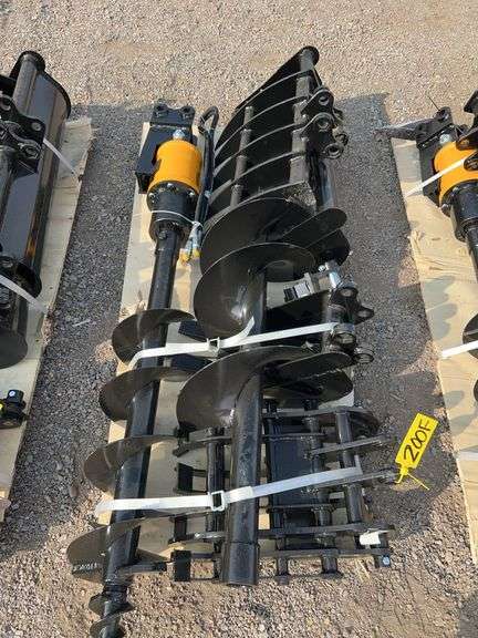 FUTURE 8-Piece Excavator Attachment Package - Buckets, Augers, Rake, Ripper image