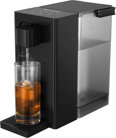 Narcissus D30 Instant Hot Water Dispenser Countertop for Rapid Heating & Dispense, Adjustable 5 Temp & 4 Water Volume Dispense, Removable 100 Ounce Capacity Water Tank with Carrying Handle, BPA Free image