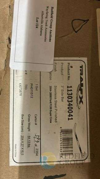 Trax FX 3" Side Bar, Stainless Steel Polished, Truck Nerf Bar, PMX11264 image