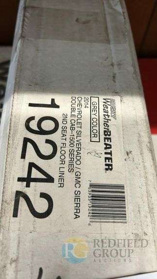 WeatherBeater 2nd Seat Floor Liner for 2014+ Silverado Sierra, Part 19242, Grey image