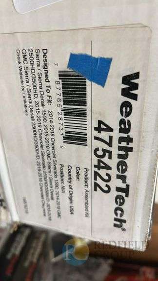 WeatherTech Floor Liner for Chevy/GMC 2014-2019, Front Position, USA Made image