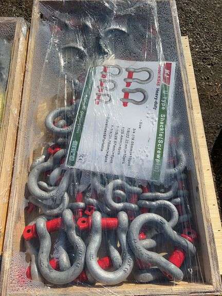 KJ KG45 U-Type Screw Pin Shackle Set - 3/4in to 1-1/4in Sizes image