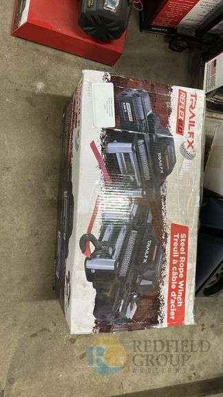 TrailFX REB12B Electric Winch, 12,000 lbs Rated Pull, Steel Rope image