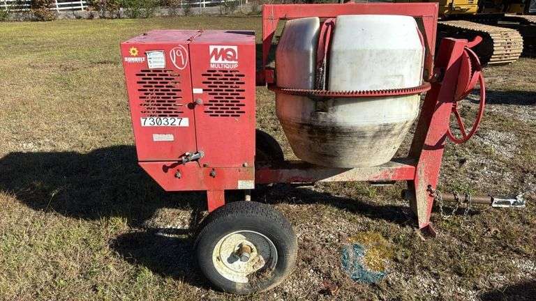 Multiquip MC94PNG Towable Concrete Mixer, 9 Cu Ft Drum, Gas Engine image
